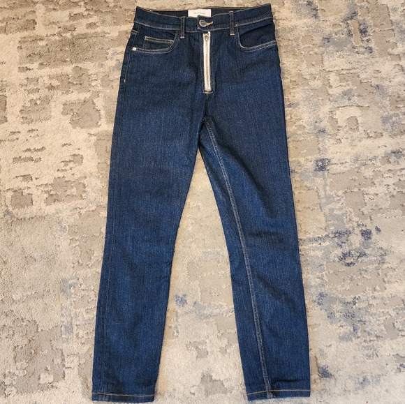 Current Elliot Exposed Zipper highrise skinny jeans. Women's size 27. - Picture 9 of 16